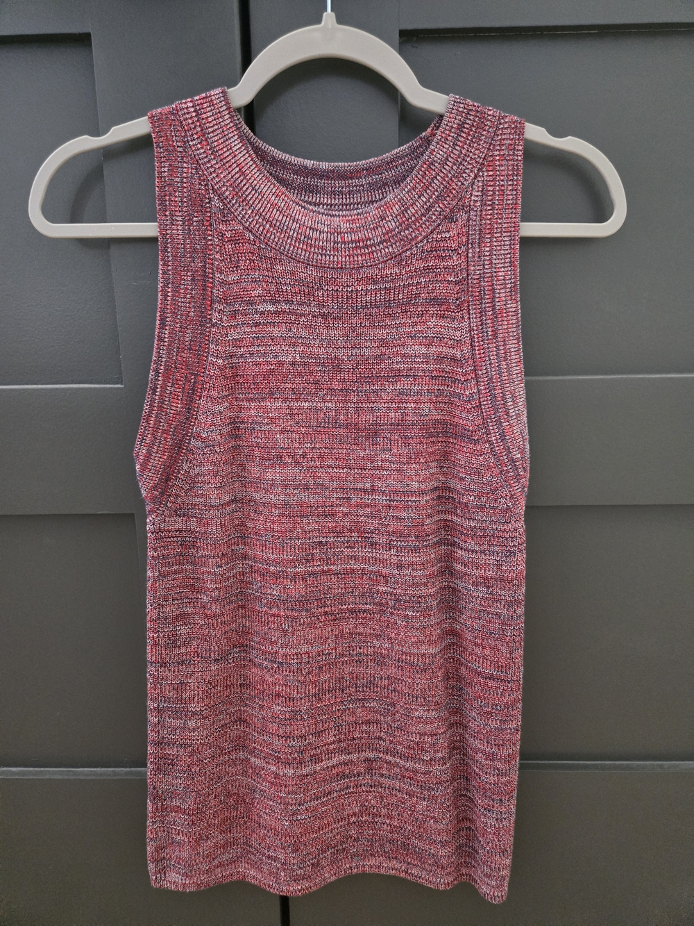 LOFT Heathered Sweater Knit Sleeveless Tank